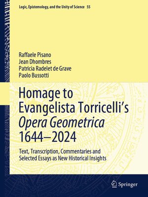 cover image of Homage to Evangelista Torricelli's Opera Geometrica 1644–2024